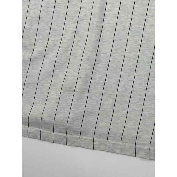 Vintage Coca Cola Shirt Mens Large Gray Striped Collared Polo Long Sleeve 1990s - Picture 12 of 12